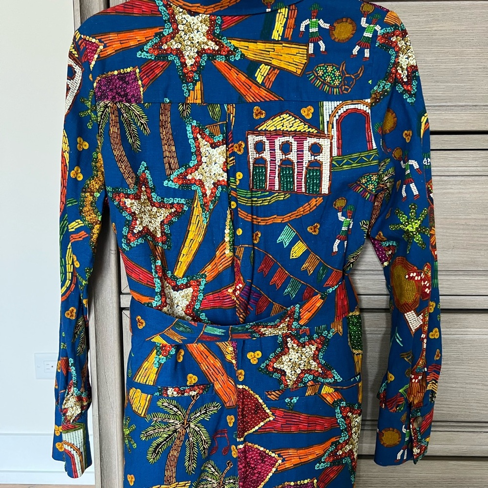 Farm Rio Colorful Patterned Romper - Picture 5 of 9